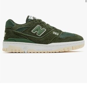 New Balance 550 Olive Green Sneakers